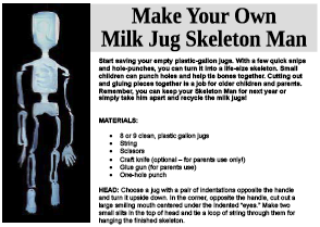 Milk Jug Skeleton man